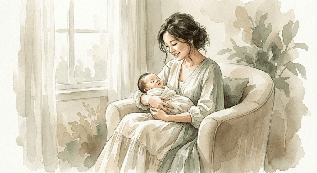 Parent nurturing their baby